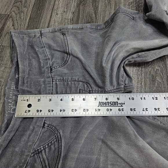 Rock & Republic Denim Rx Fever Jegging Jeans Womens 6 Gray Pull On Stretch Denim - Picture 9 of 10